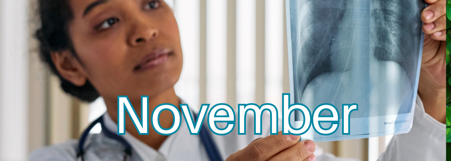 Doctor with lung scan