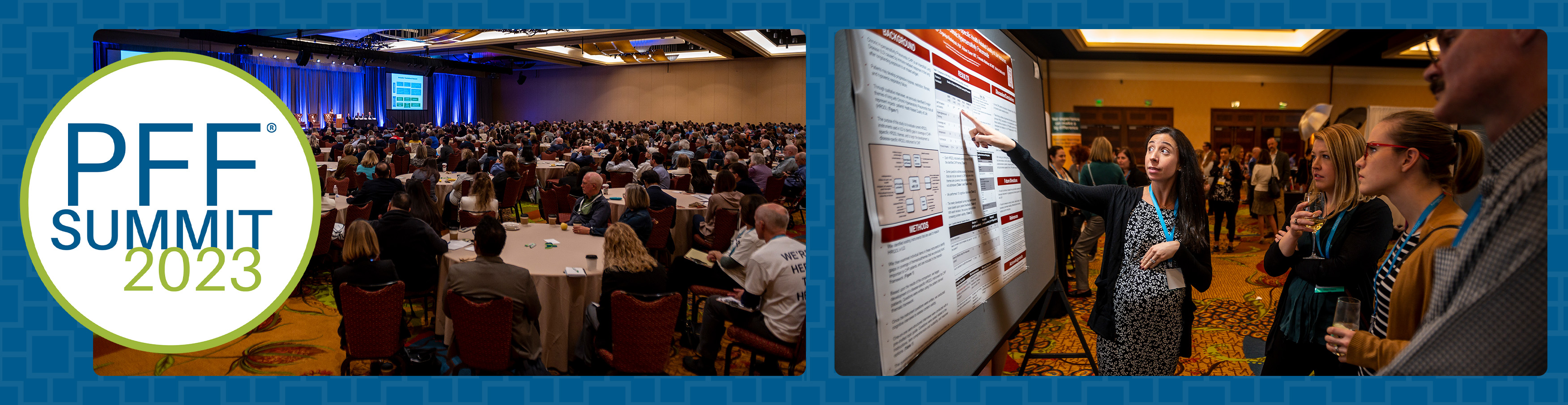 PFF Summit crowd and poster presentation