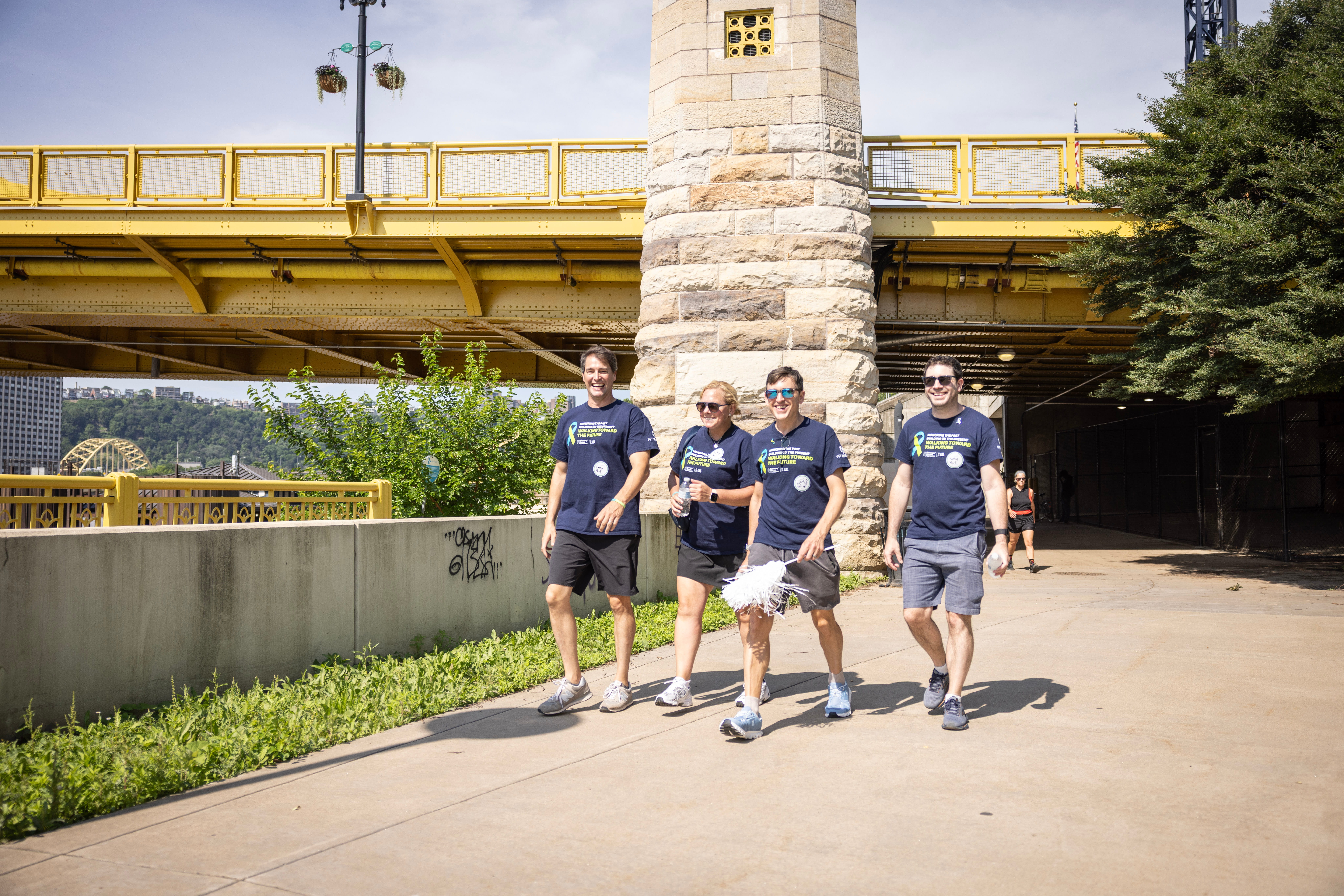 group of walkers at the PFF Walk in Pittsburgh