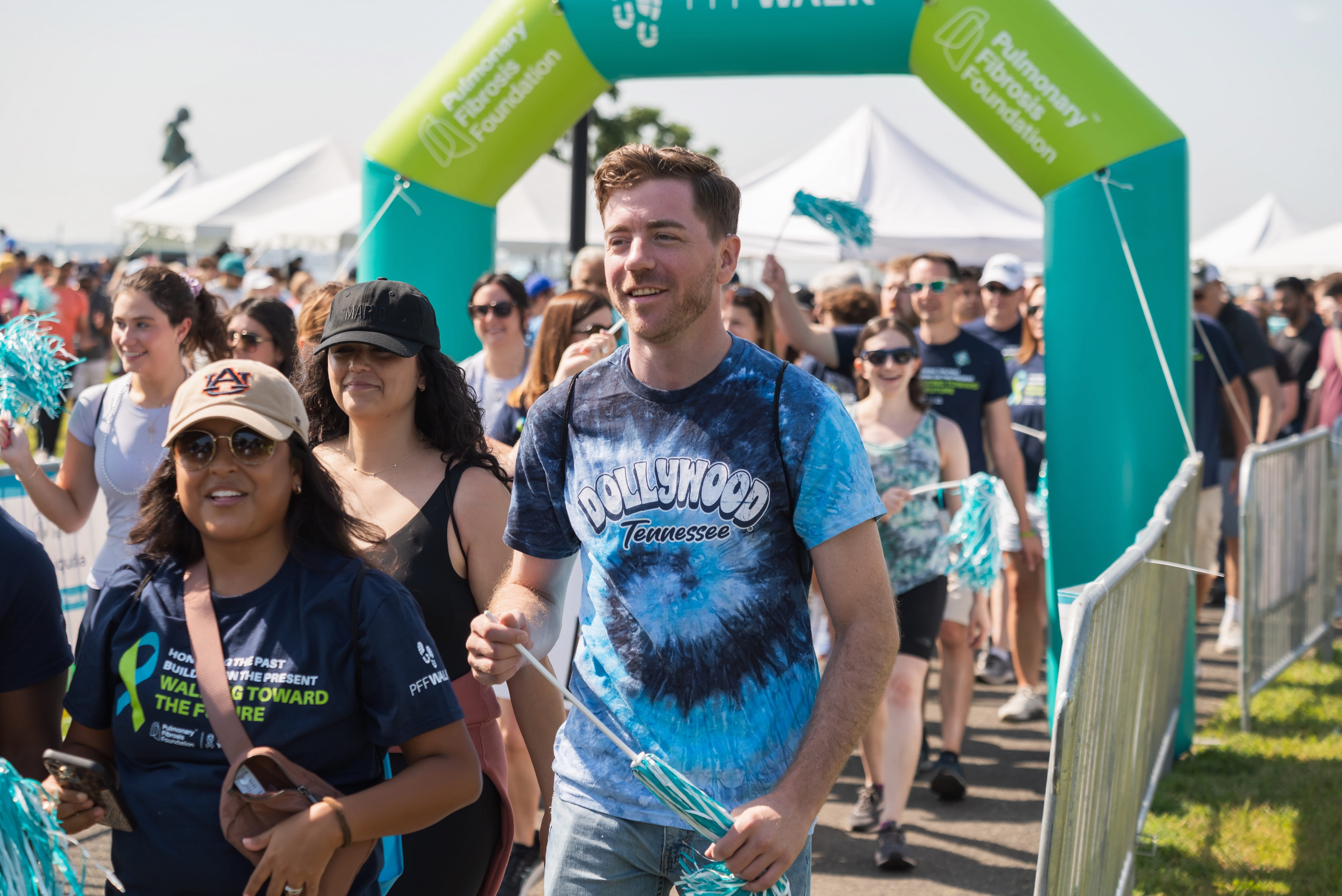 group of walkers at the PFF Walk in NYC Metro