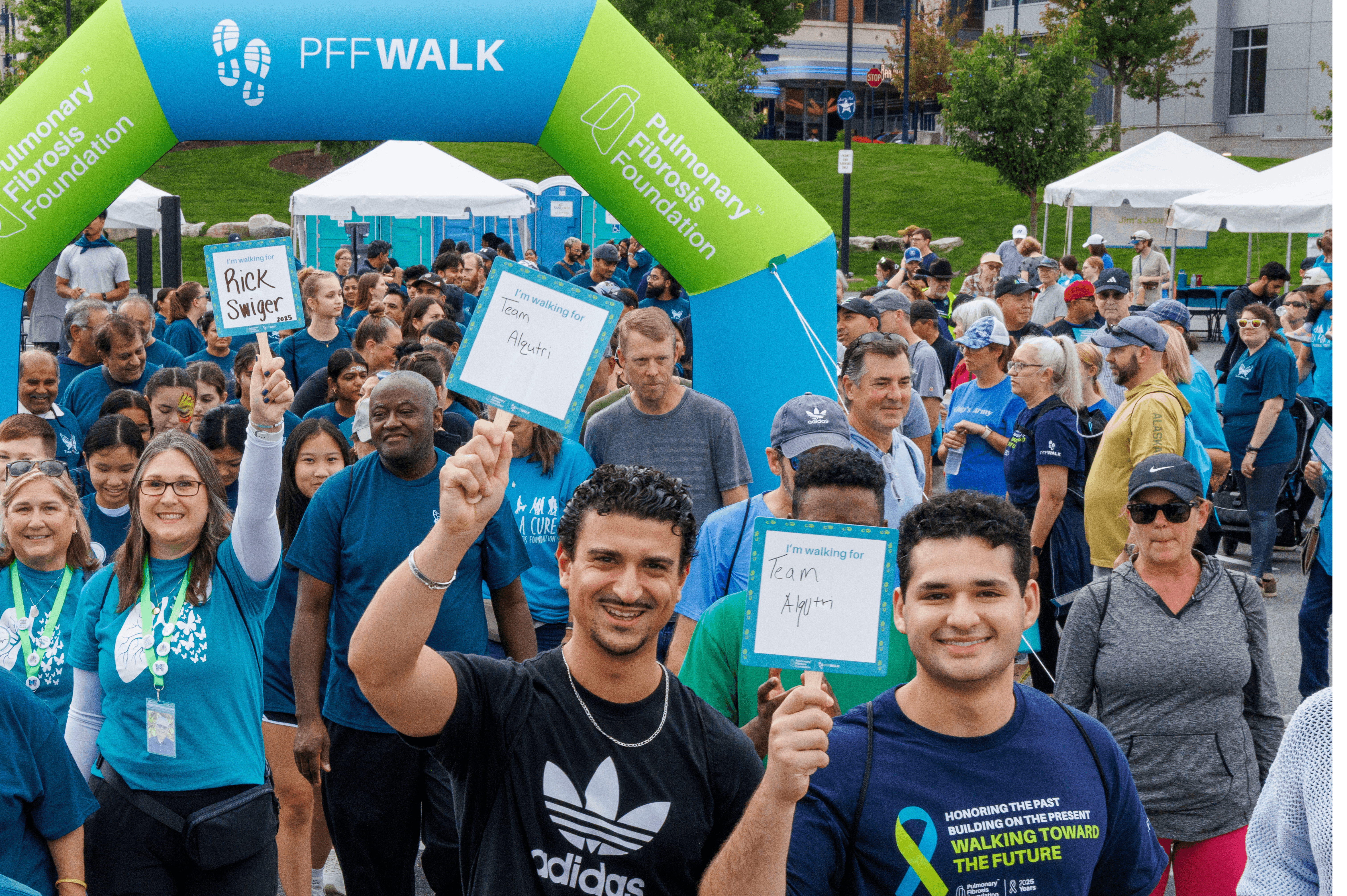 group of walkers at the PFF Walk in Washington, D.C.