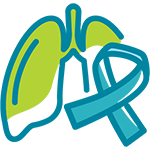 lung with ribbon attached